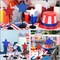 3 Pieces Patriotic Table Decor 4th of July Decorations (Red, Blue, White)